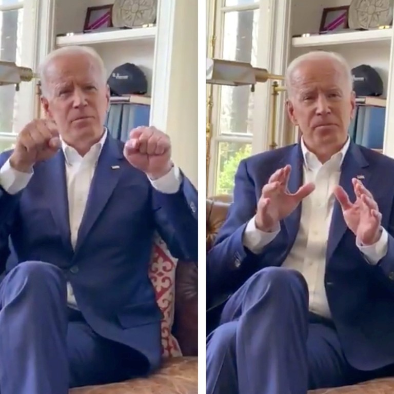 Donald Trump Trolls Democrat Joe Biden On Twitter Over Apology For Touching Women South China Morning Post