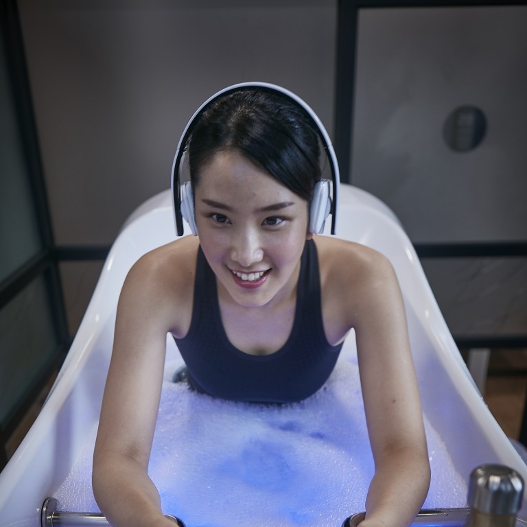 Aquabiking in a private cabin at Velocity is more relaxed than trying to keep up with a class of fitness fanatics.