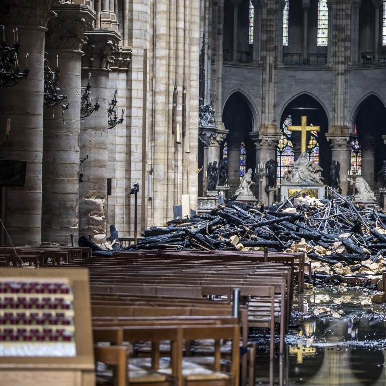 French President Emmanuel Macron Vows To Rebuild Fire Ravaged Notre Dame Even More Beautifully Within Five Years South China Morning Post
