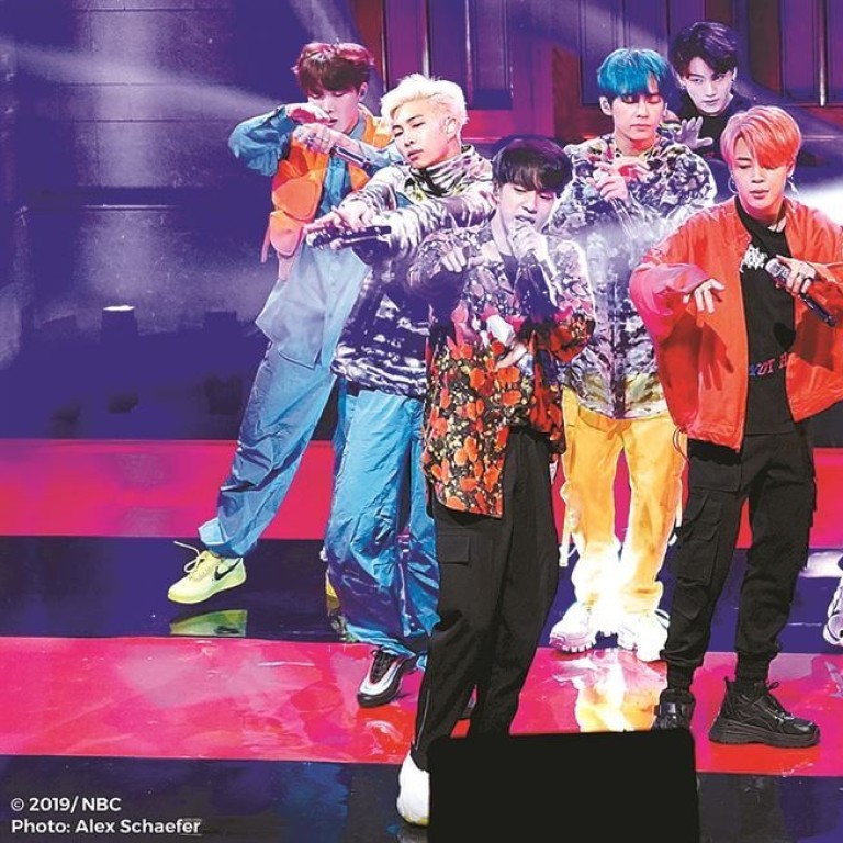 BTS performs in New York during the American television variety show, ‘Saturday Night Live’, last Saturday, to promote the release of its new album. Photo: NBC