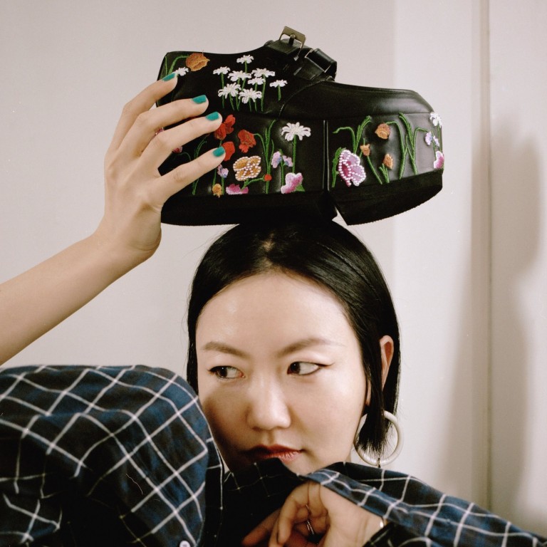 Chinese key opinion leader and stylist Lucia Liu (above) teamed up with French luxury footwear brand to create a line of spring/summer 2019 shoes featuring Chinese embroidery. Photo: Clergerie
