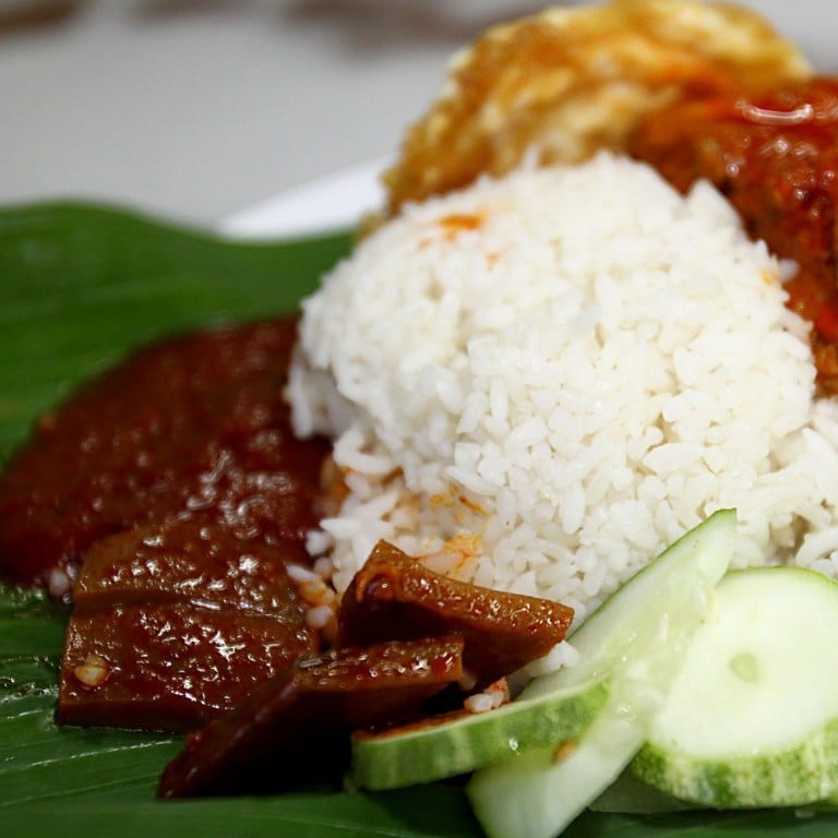 Nasi Lemak served in Kampung Baru, Kuala Lumpur. Photo: David J Constable
