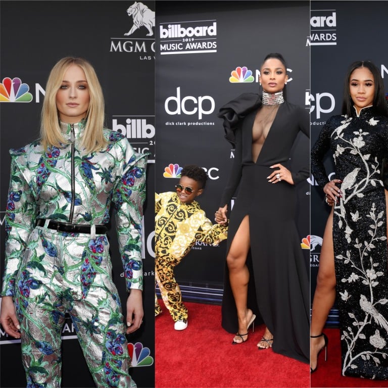 Were they red-carpet favourites or failures? Seen at Wednesday’s the 2019 Billboard Music Awards were (from left) actress Sophie Turner, Future Zahir Wilburn and his mother, singer Ciara, rappers Saweetie and Quavo, and Halsey.