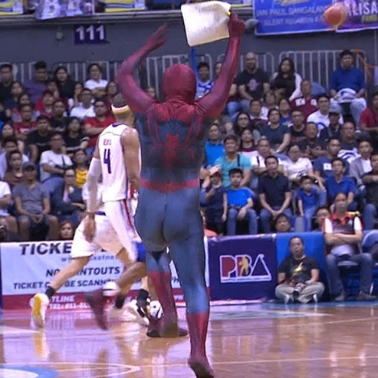 Spider Man Far From Home Fans Laugh It Up As Political Prankster Disrupts Filipino Basketball Game And Ends Up In Jail South China Morning Post