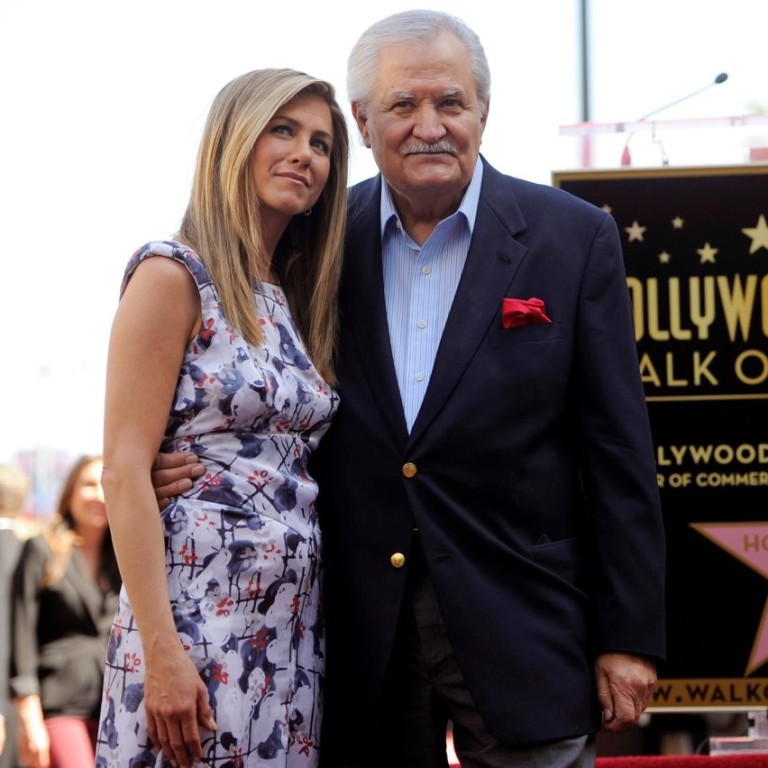 American actress Jennifer Aniston (left) with her actor father, John Aniston. Photo: AP