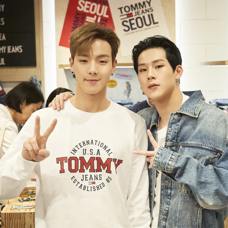 Monsta X’s Shownu and Jooheon were among other celebrities wearing Tommy jeans and Tommy Hilfiger at the Tommy Jeans store opening event in Seoul, South Korea.