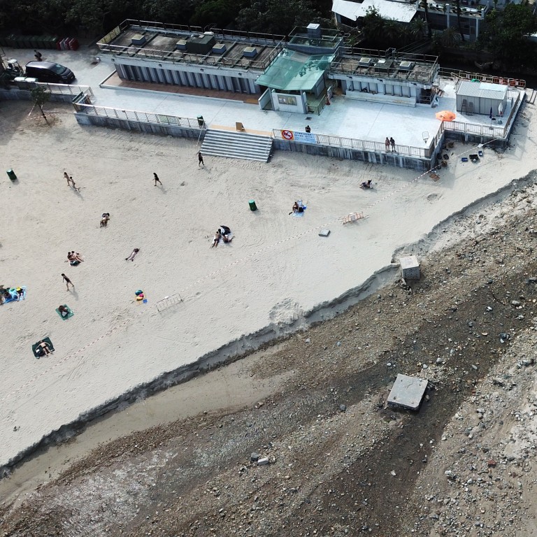 Big Wave Bay Beach Closed By Flood Damage As Hong Kong