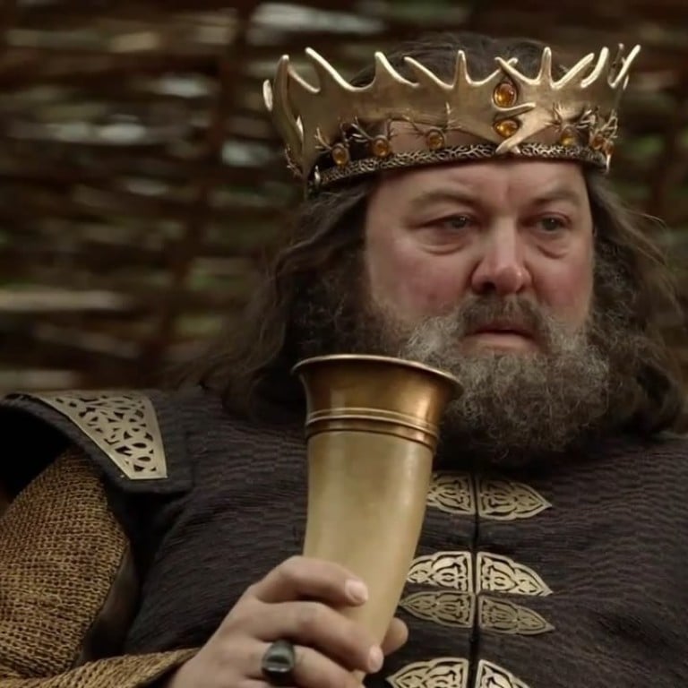 King Robert Baratheon drinks from a horn in Game of Thrones season one. Photo: HBO