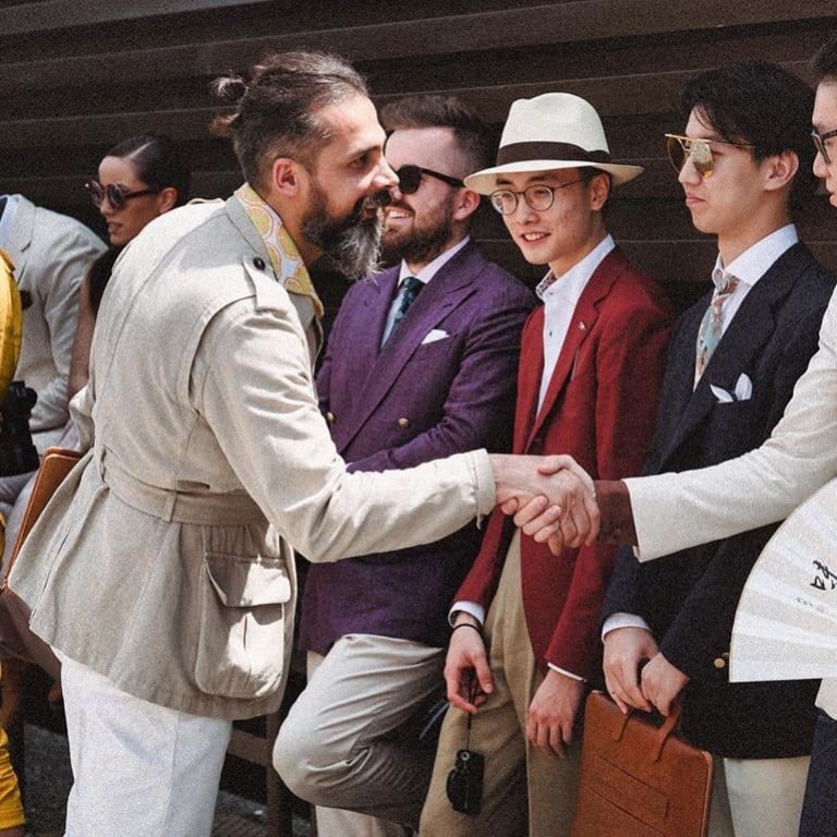 Dapper street style at Pitti Uomo in Florence. Photo: Instagram @riccardo.zhang