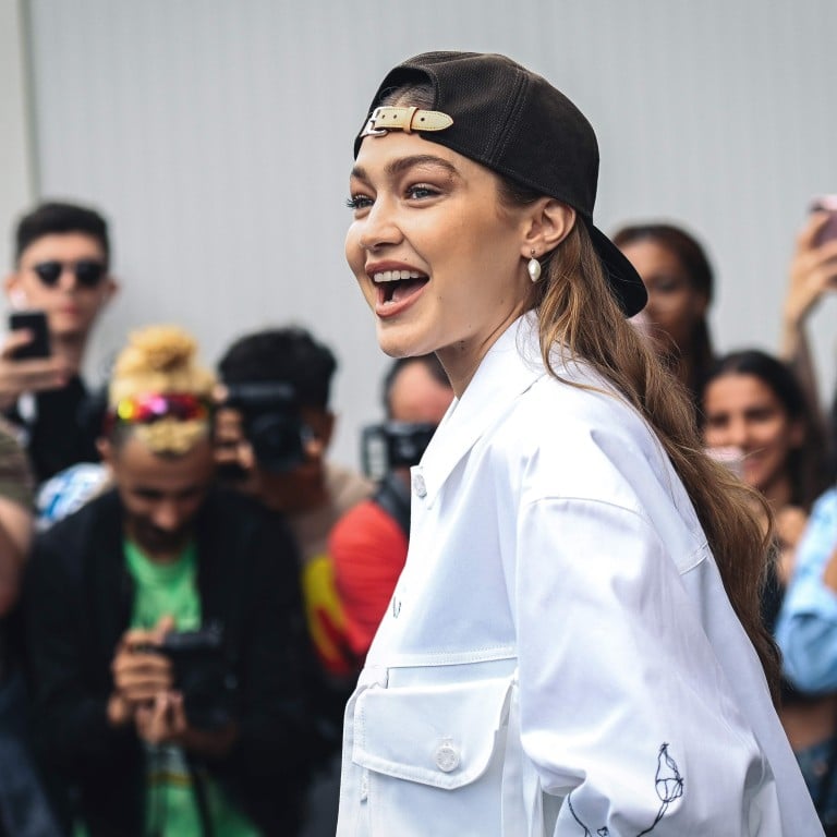 American fashion model Gigi Hadid arrives at the Louis Vuitton fashion show during the men’s spring/summer 2020 fashion week in Paris on Thursday. Photo: AFP