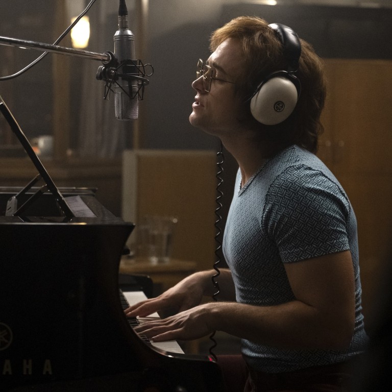 Actor Taron Egerton in a scene from the biopic Rocketman, in which he wore 88 different costumes while portraying English singer-songwriter Elton John. Photo: David Appleby/Paramount Pictures