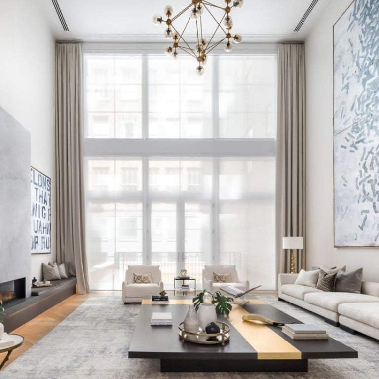 The great room in the 9,000-square-foot, five-bedroom New York town house, once owned by the late entrepreneur Malcolm Forbes, which was bought for US$19.9 million this month. Photos: Evan Josephs/Compass/The Corcoran Group
