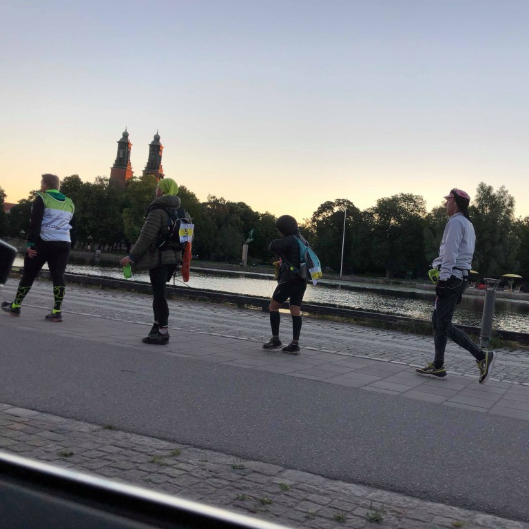 Participants in this year’s annual Marathon March, in Stockholm, who must walk at a steady pace of 5km/h throughout the event, which can last for days. Photos: Xav Judd