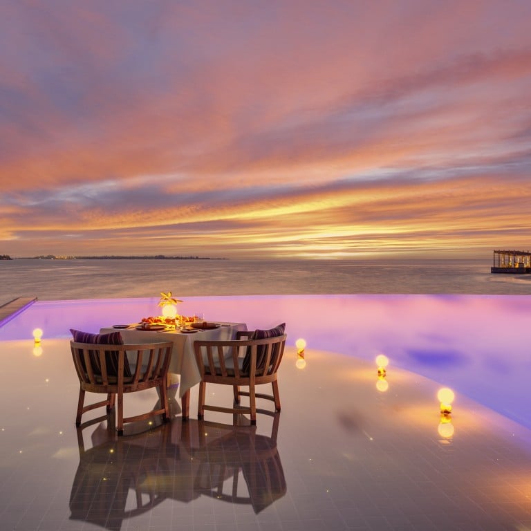 Those in search of Zen without the kids could find it at a romantic dinner table set for two like this one at the Kudadoo Maldives Private Island. There is a growing demand for adult-only resorts away from the rat race and more resorts are beginning to cater for this market.