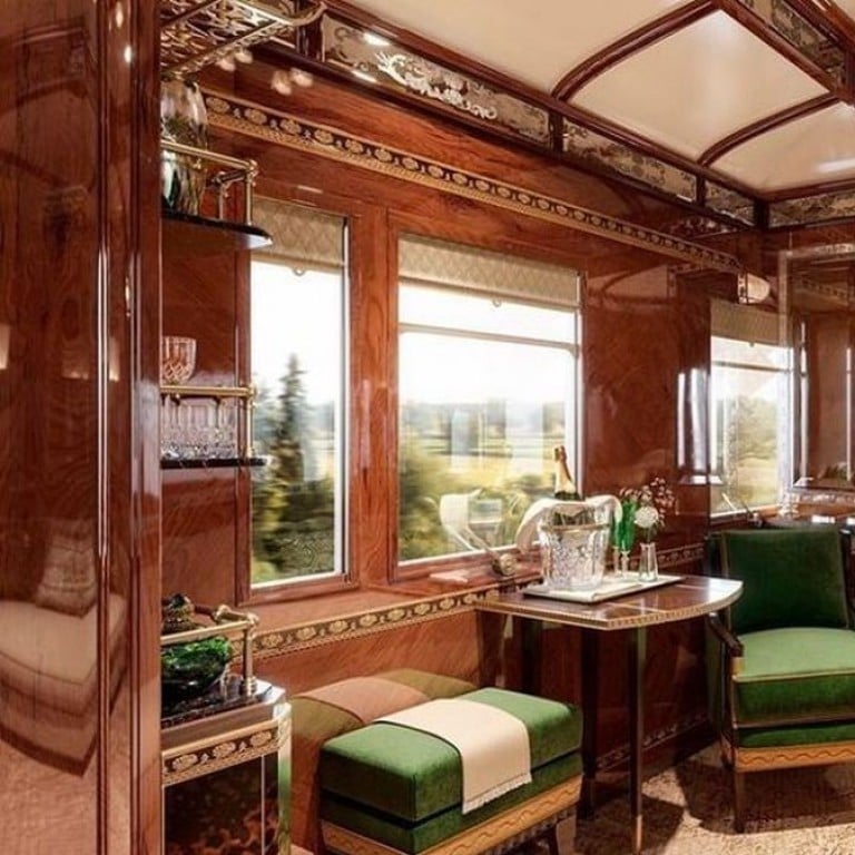 The sumptuous Vienna Grand Suite of the Venice Simplon-Orient-Express. The suite is one of three currently being refurbished.