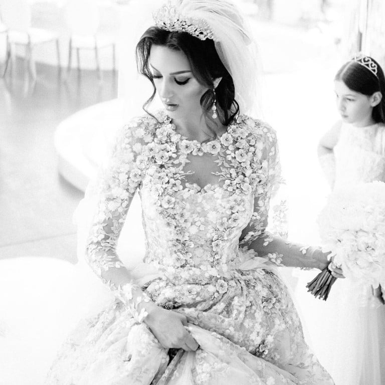 Rihana Oksana Petra, former Miss Moscow 2015, pictured in her wedding dress in 2018 when she married Kelantan’s Sultan Muhammad V Faris Petra – then king of Malaysia. Photo: rihanapetra/Instagram