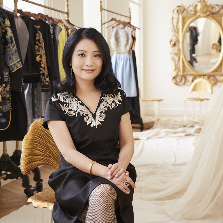 Guo Pei, the Chinese fashion designer known internationally for designing celebrity Rihanna’s golden Met Gala dress in 2015, is working with the auction house Sotheby’s in London and New York. Photo: Chris Floyd/Sotheby’s