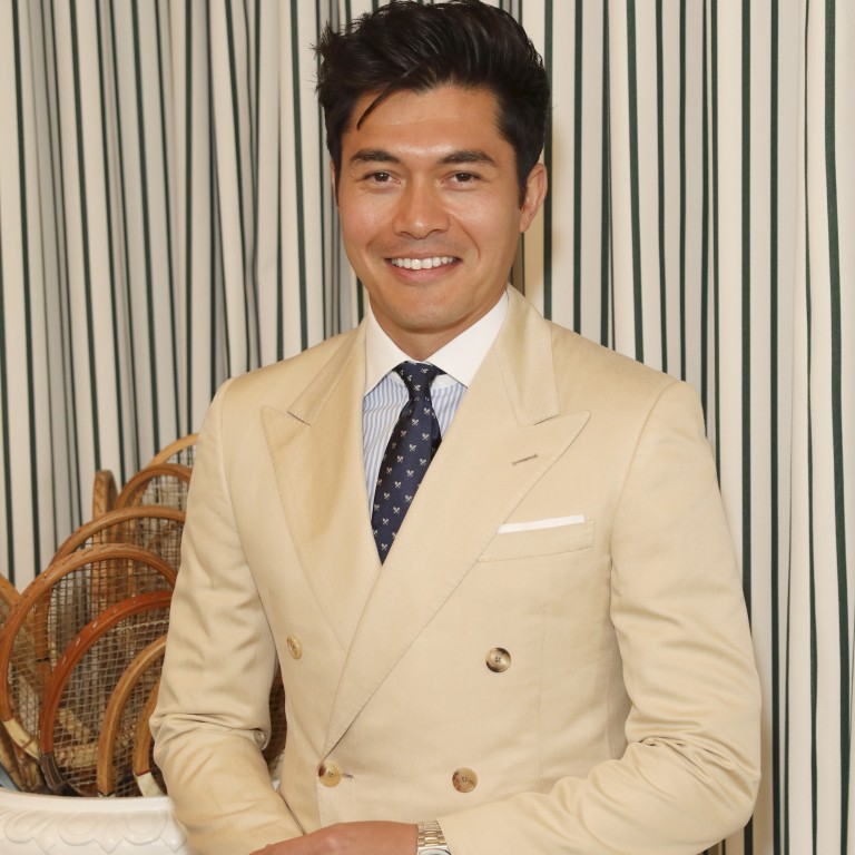 Actor Henry Golding, star of the hit film Crazy Rich Asians, wears Ralph Lauren Purple Label at The Polo Ralph Lauren event at the Wimbledon tennis championships on Sunday. Photo: Darren Gerrish