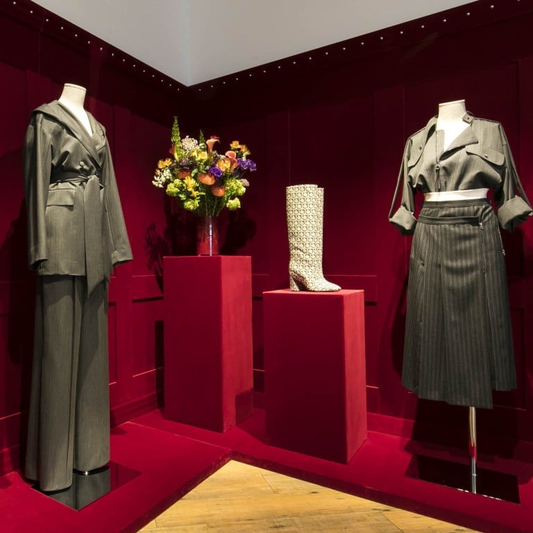 Designs from Salvatore Ferragamo’s autumn/winter 2019 collection, by creative director Paul Andrew, which was launched at the Ba-Tsu Art Gallery in Shibuya, Tokyo.