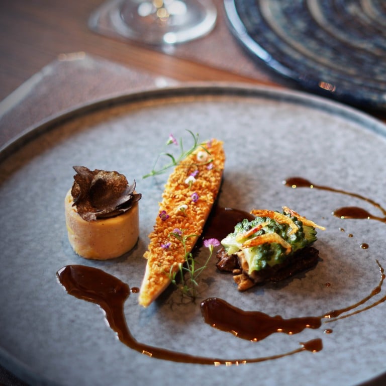 Yellow chicken with morel is one of the fine dishes served by Hong Kong chef Vito Chan at the newly opened Root Central, in Hong Kong.
