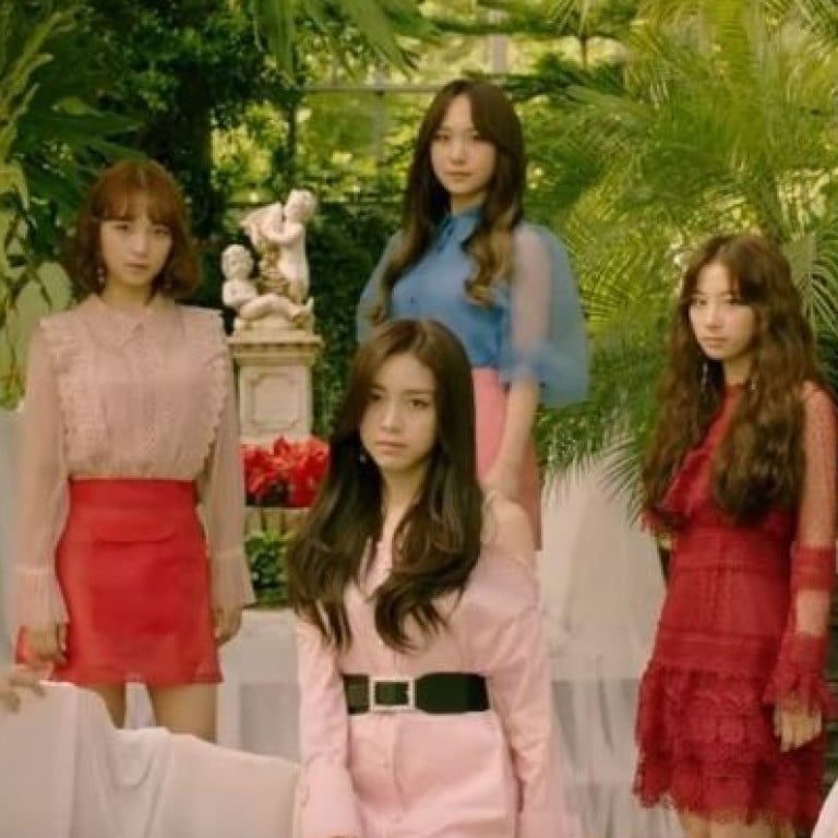 New K-pop girl band Rocket Punch is set to debut in August. The six-member group features Japanese singer Juri Takahashi (pictured centre back) who is a former member of Japan's flagship girl band AKB48. Photo: YouTube/1theK