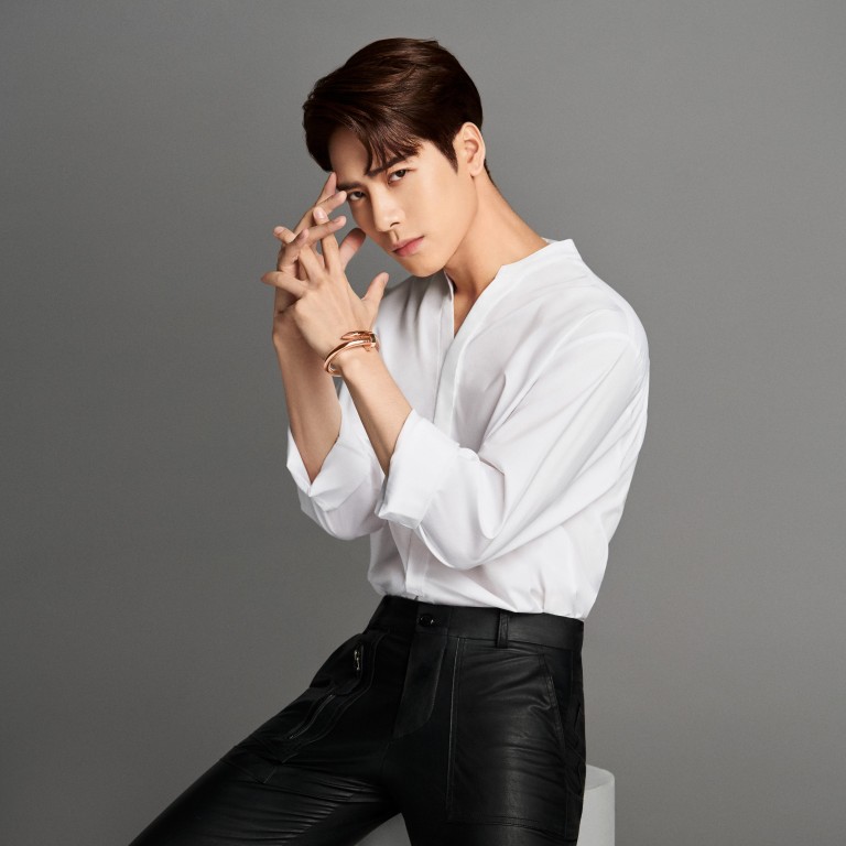 Jackson Wang, Hong Kong’s K-pop star from boy band GOT7, models jewellery from Cartier’s new Juste un Clou collection.