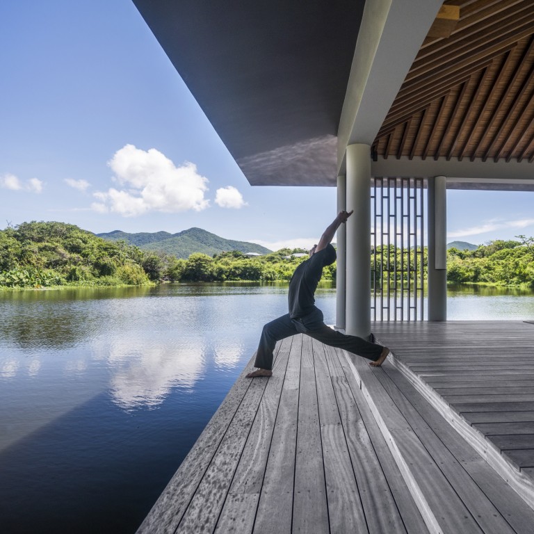 The Amanoi Resort’s pavilion on the lake, which is ideal for yoga