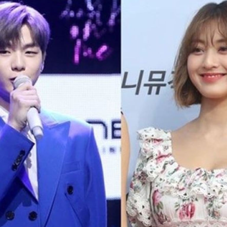 K-pop singers Kang Daniel and TWICE’s Jihyo are believed to be romantically involved. Photo: Yonhap