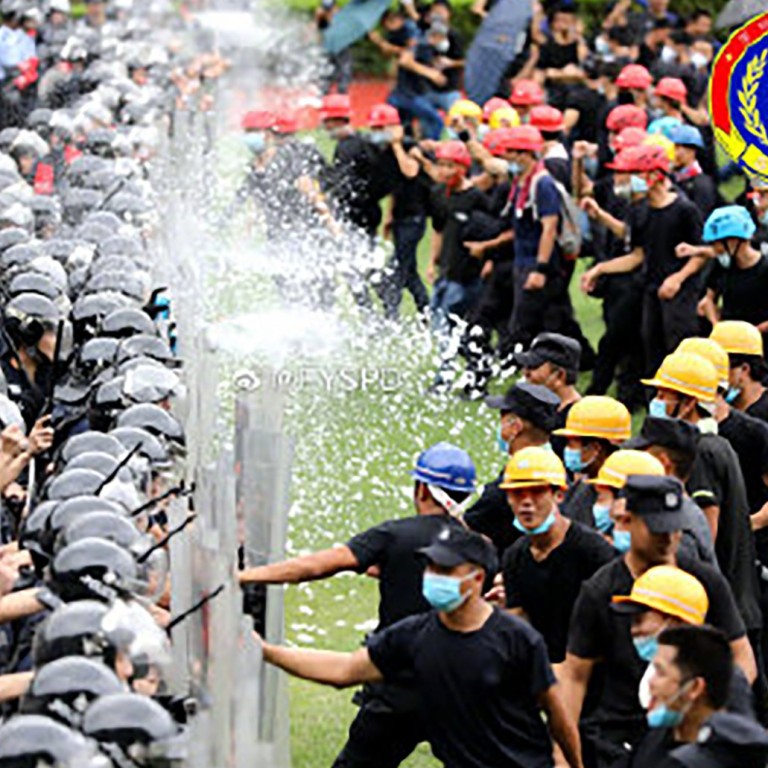 Chinese police mass 12,000 anti-riot officers in Shenzhen for drill ...