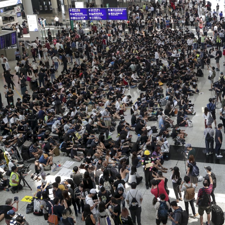 Hong Kong Airport Occupied By Hundreds Of Protesters Amid Tightened Security South China Morning Post