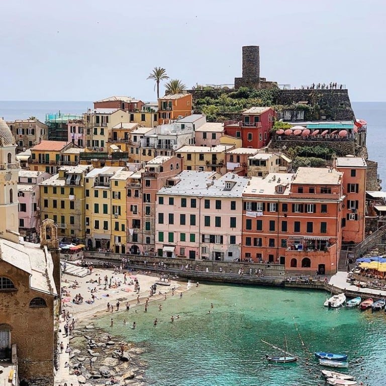 Picturesque Vernazza in Cinque Terre. The region's crystalline waters, cobblestone streets, castles, fresh seafood and colourful houses have made it a favourite posting subject on Instagram. Photo: Instagram
