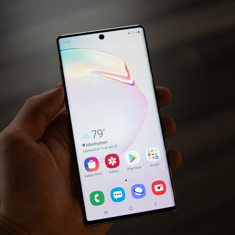 The Samsung Galaxy Note 10 (above), which has a 6.3-inch display, and the larger Galaxy Note 10 Plus, which has a 6.8-inch display, will be available from August 23. Photo: Business Insider
