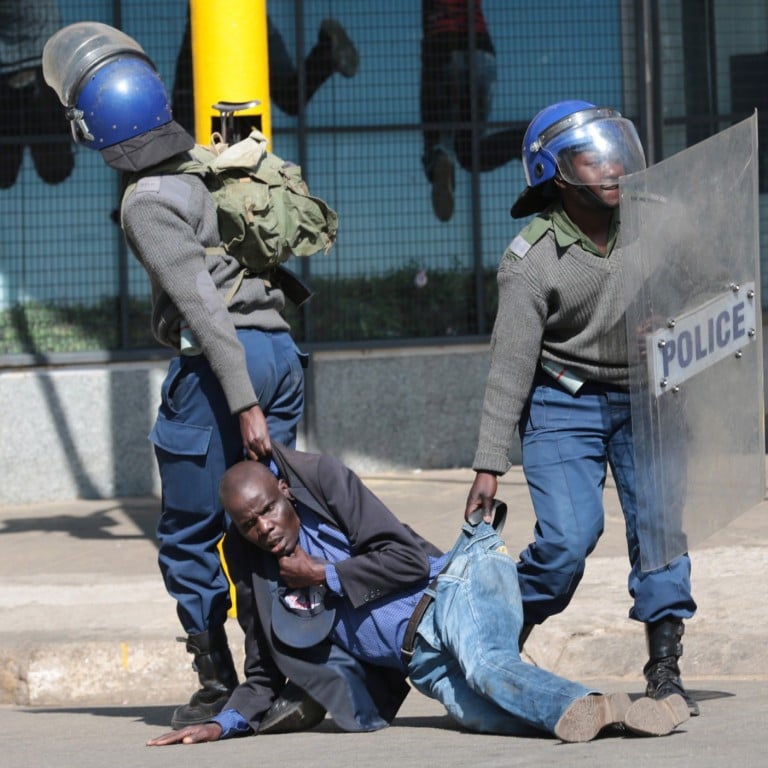 ‘worse Than Mugabe Zimbabwe Police Beat Demonstrators As They Defy 