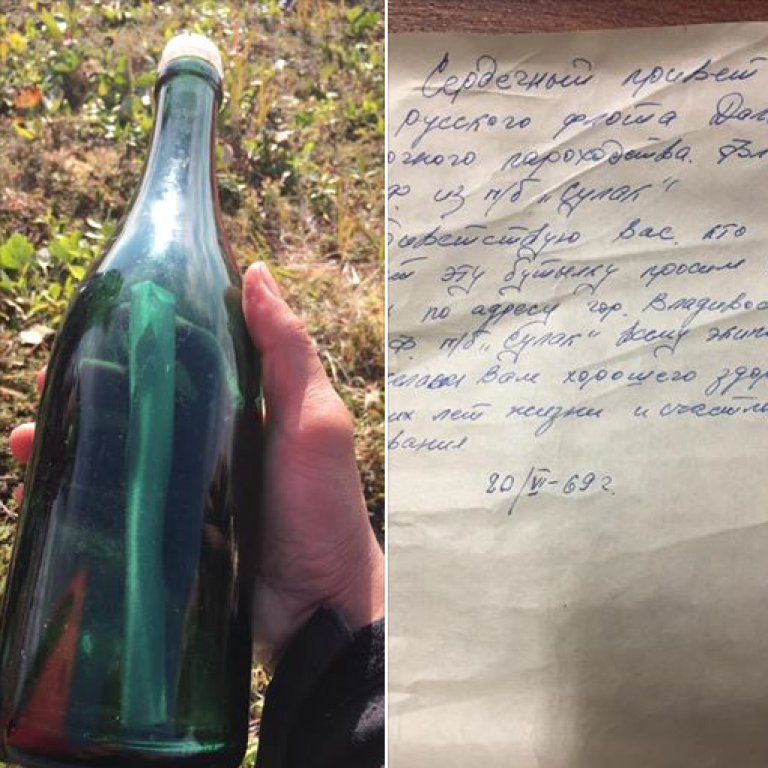 Image result for alaskan-man-discovers-50yr-old-russian-message-in-a-bottle