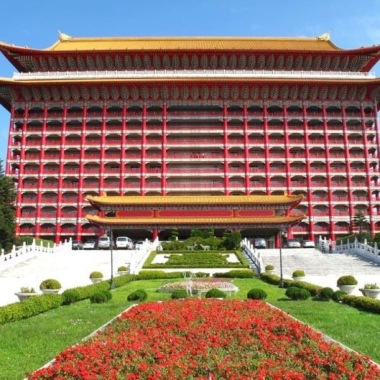 Taiwan’s 14-storey, palace-style hotel, The Grand Hotel – built partway up the mountain, Yuanshan, in Taipei – which opened in 1952. Photo: Wikipedia