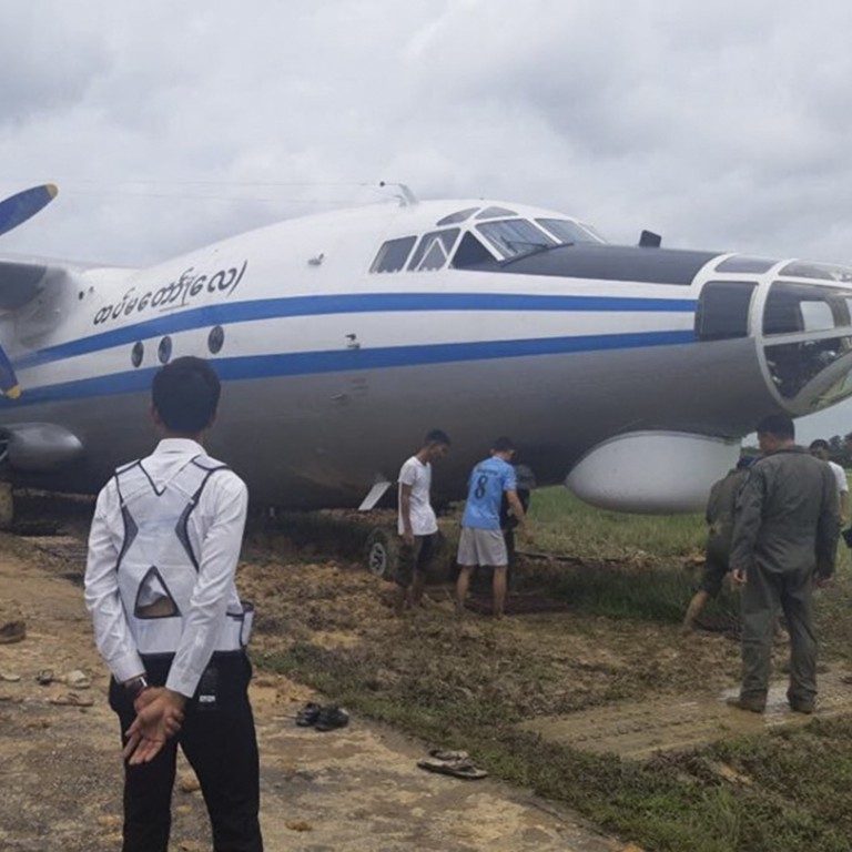 Myanmar S Biggest Airport Closed After Chinese Made Military Plane Skids Off Runway South China Morning Post