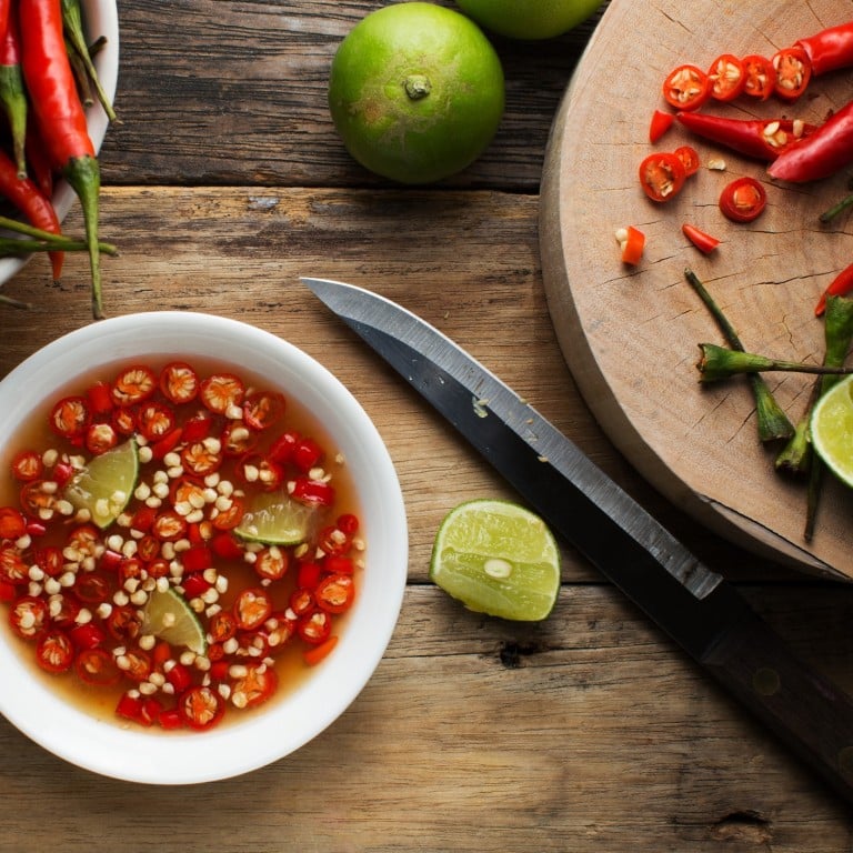 Fish sauce – here containing chilli and lime – is known as a staple ingredient of East Asian cuisine, including the Vietnamese version, known for its delicate flavour, suited for use in dipping sauces.