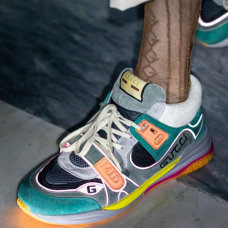 Unveiled at the autumn/winter 2019 show, the unisex Ultrapace sneaker range features mix-and-match materials, such as Tejus printed leather, suede, metallic leather or Lavaredo fabric. The result is a ‘patchwork appearance’ in colour and texture.