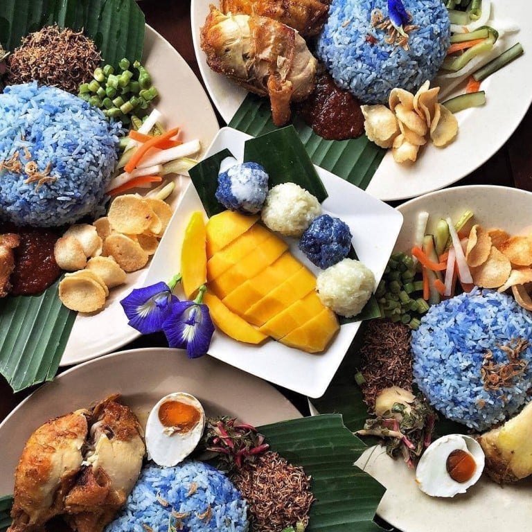 Nasi Kerabu is a Malaysian speciality beloved by locals. Photo: Instagram
