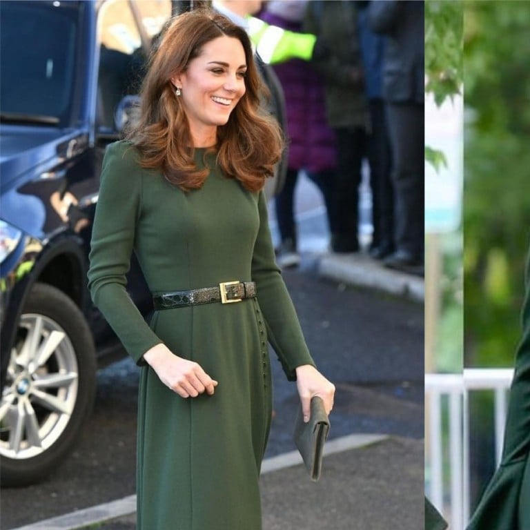 Kate Middleton (left) and Ivanka Trump sport the same green outfits.
