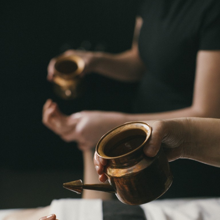 The Ayurvedic natural healing method of warm oil dripping is used during the Lush Karma spa treatment, which aims to relax the body through massage and help jettison karma that may be troubling you.