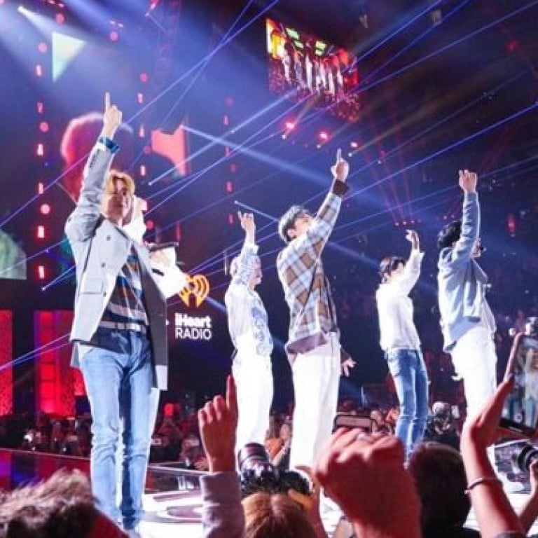 MONSTA X, a K-pop boy band, performed at iHeartRadio Music Festival last month. Many K-pop groups are being criticised for ignoring local fans. Photo: Starship Entertainment/Korea Times