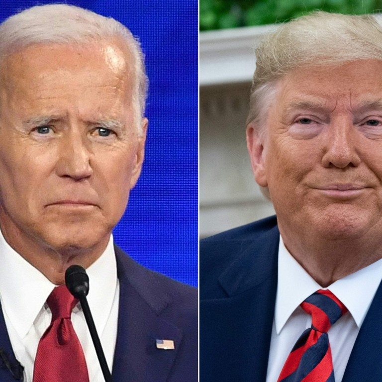 Democratic presidential hopeful Joe Biden and US President Donald Trump, both pictured last month. Photos: AFP