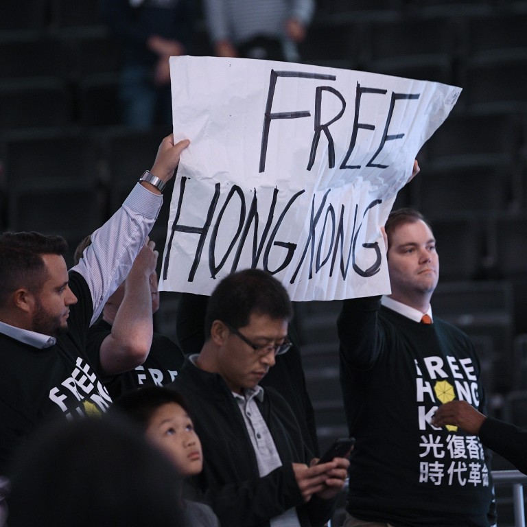 Nba China Crisis Protesters Show Support For Hong Kong At Wizards Game Fans Ejected From Arena At Philadelphia 76ers Against Guangzhou South China Morning Post