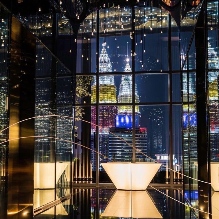 The view afforded by Blue’s open-air lounge on the 51st floor of luxury hotel EQ is mesmerising, with sweeping vistas of the KL Tower and Petronas Twin Towers. Photo: Instagram/eqkualalumpur
