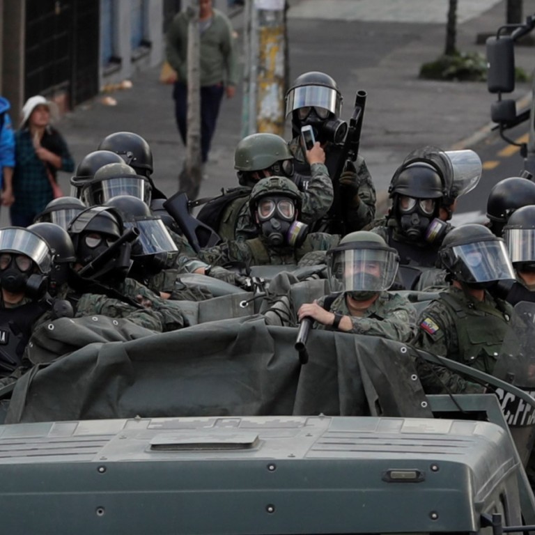 Troops deployed as protesters turn Ecuador’s capital into a war zone