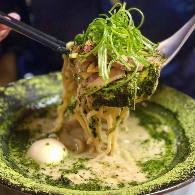 Matcha ramen is just one of the many recipes concocted to capitalise on the craze for Japanese green tea-flavoured foods. Photo: Instagam