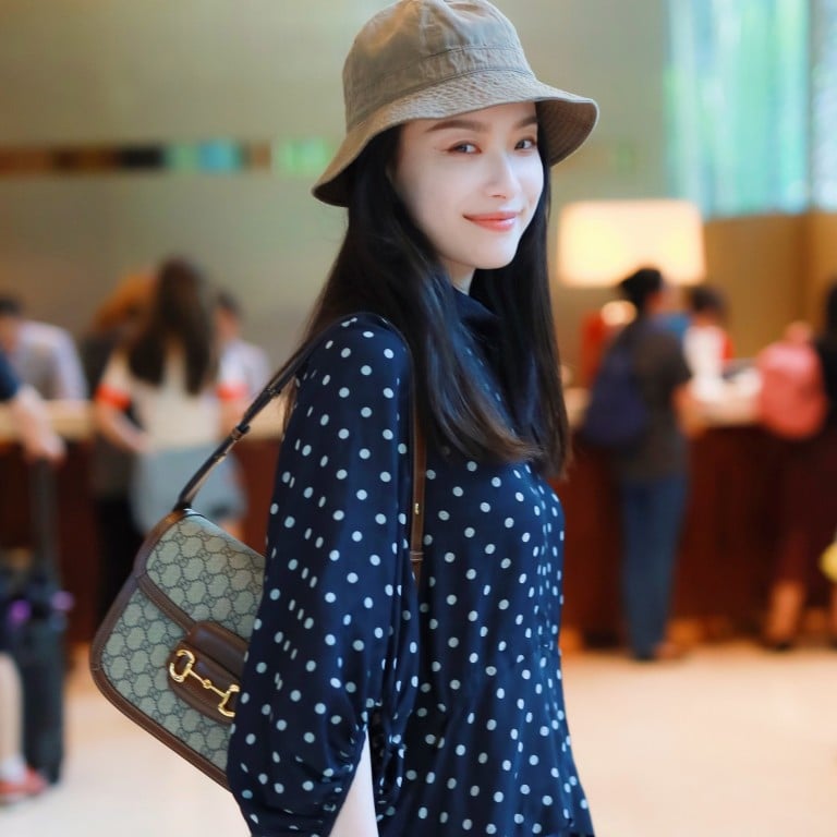 Chinese actress Ni Ni carries a Gucci 1955 Horsebit shoulder bag. Photo: Ni Ni