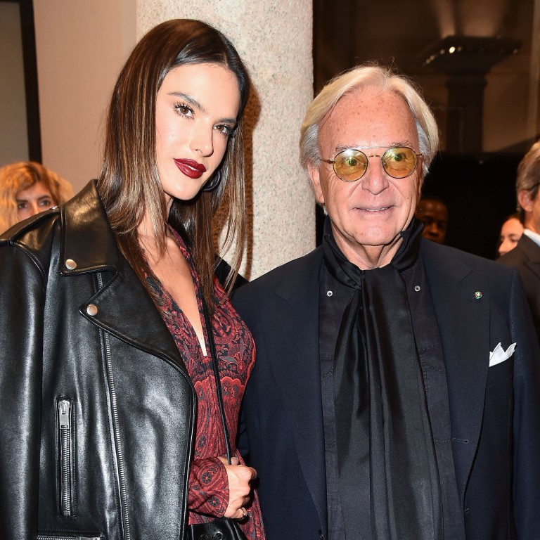 Supermodel Alessandra Ambrosio and Tod’s chairman Diego Della Valle attend the opening of Tod’s Studio on Milan’s exclusive Via Montenapoleone.