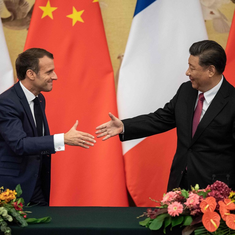french president macron visit china